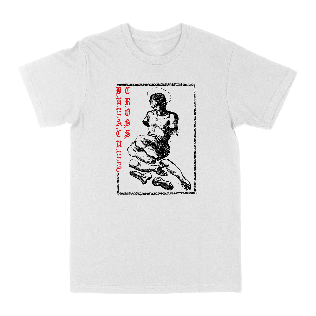 Bleached Cross "Cover" White T-Shirt