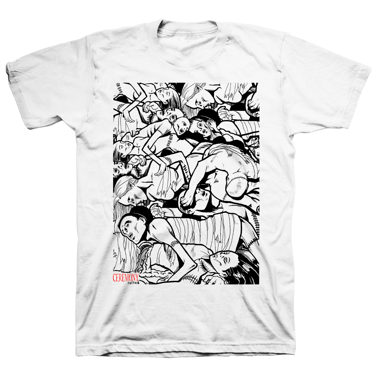 Ceremony "Ruined" White T-Shirt