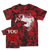 Converge "Harrow" Blk & Red Crystal Tie-Dye T-Shirt