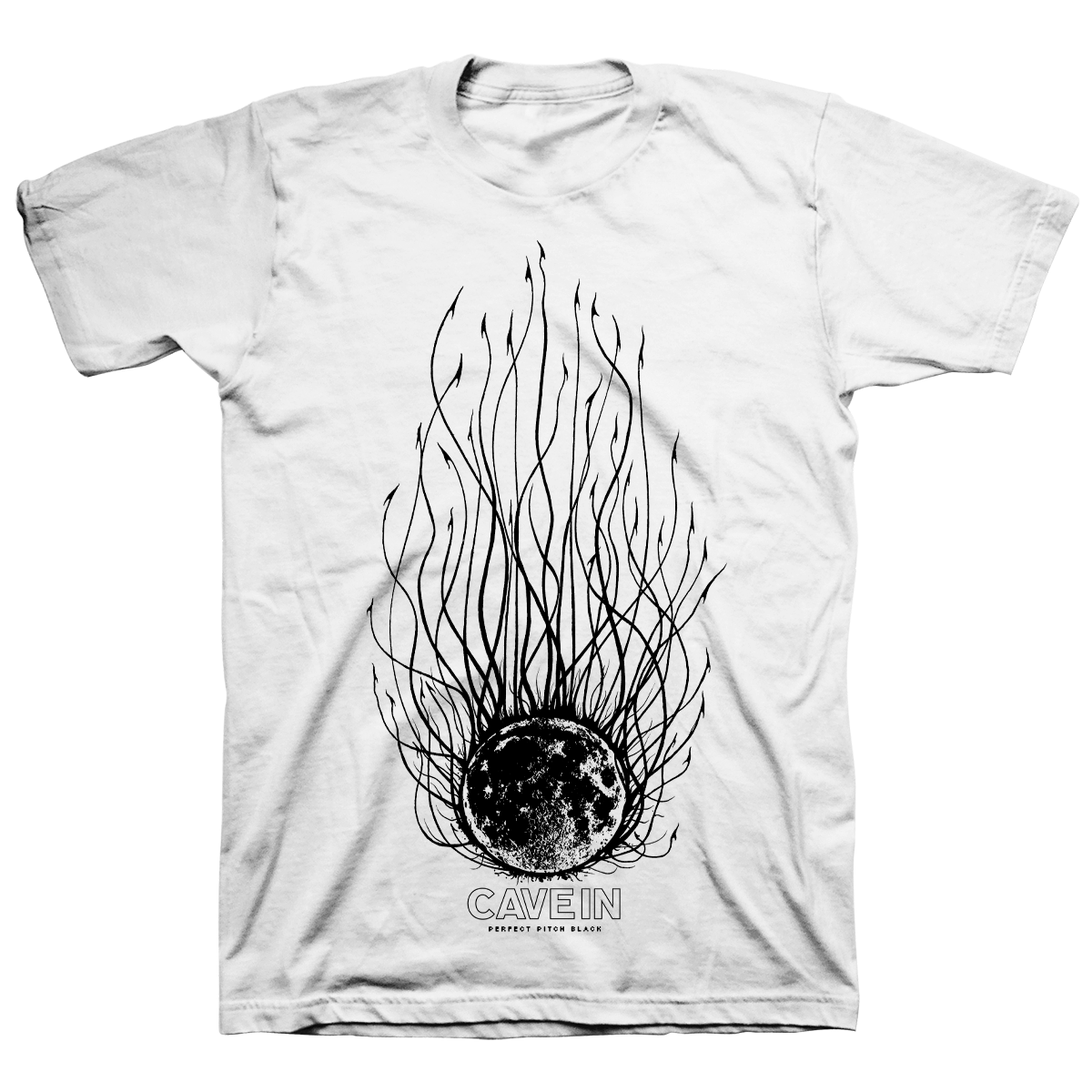 Cave In "Perfect Pitch Black: Evil Moon" White T-Shirt
