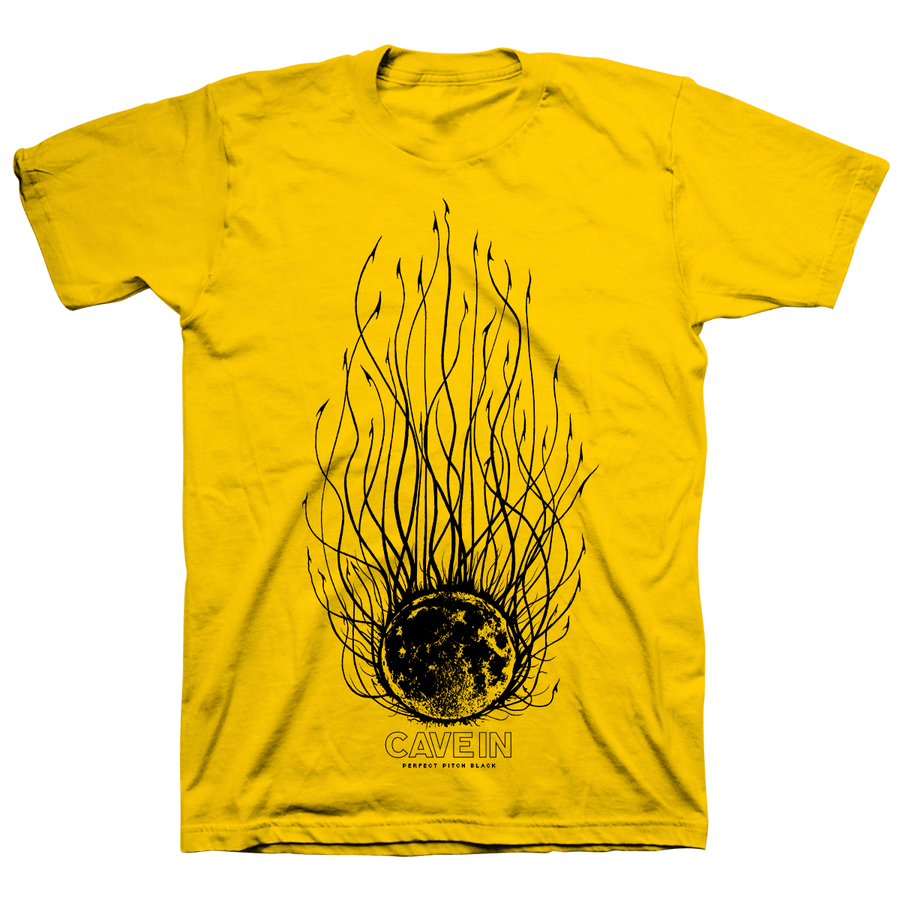Cave In "Perfect Pitch Black: Evil Moon" Yellow T-Shirt