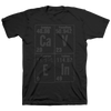Cave In "Elements (Stacked) Grey" Black T-Shirt