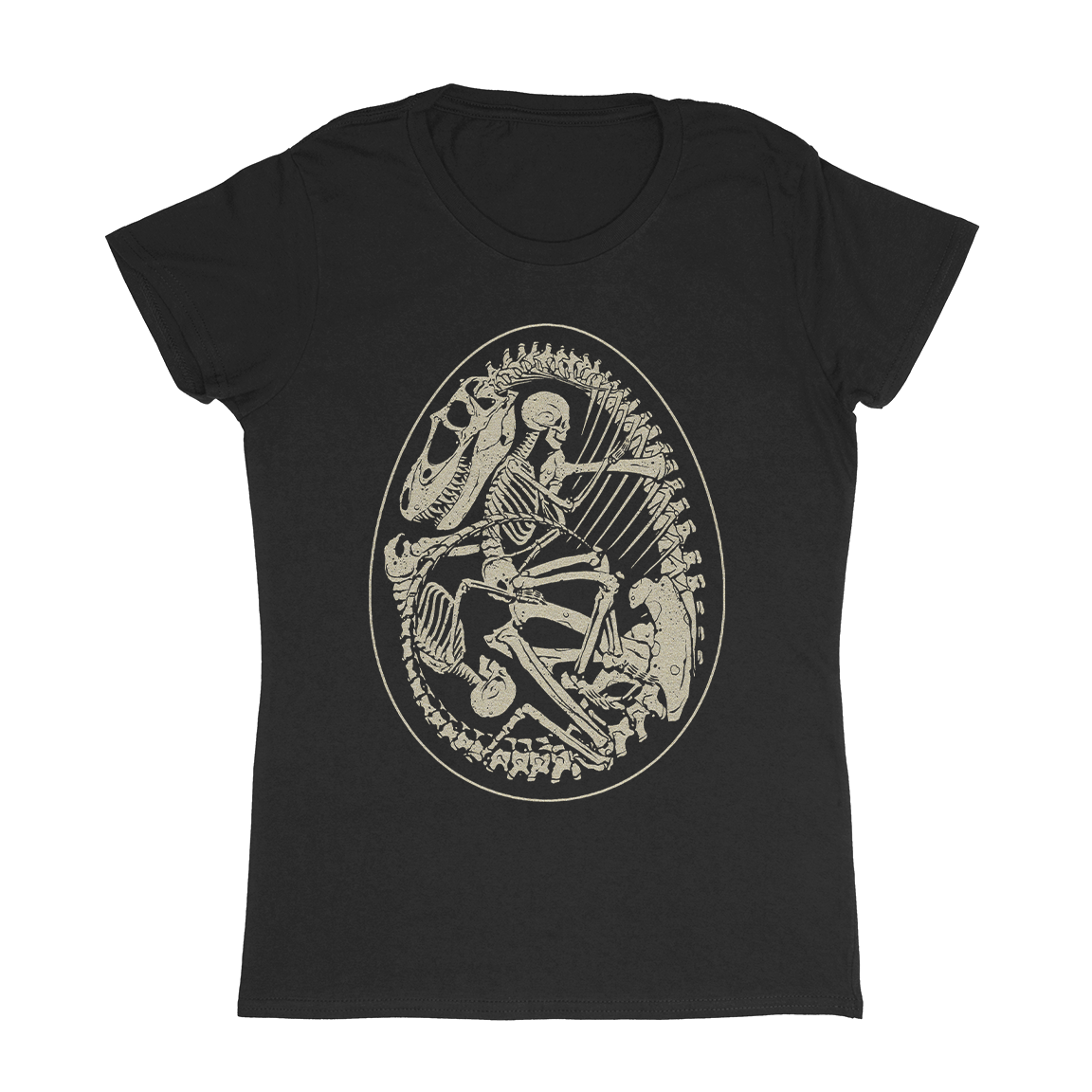 Dan McCarthy "Dino Egg" Black Women's T-Shirt