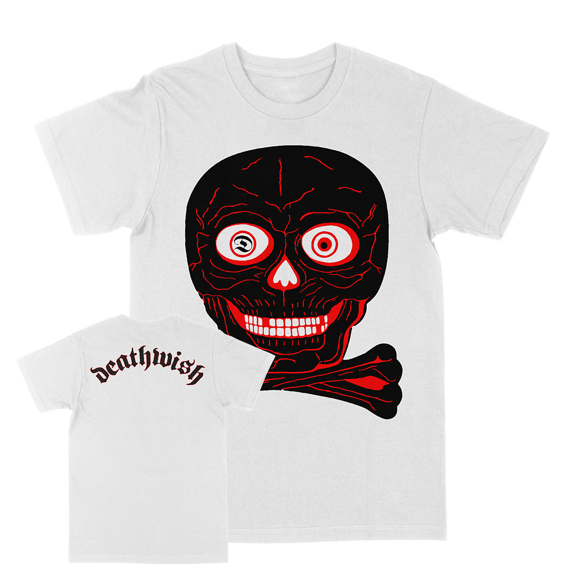 Deathwish "Charred Skull" White T-Shirt