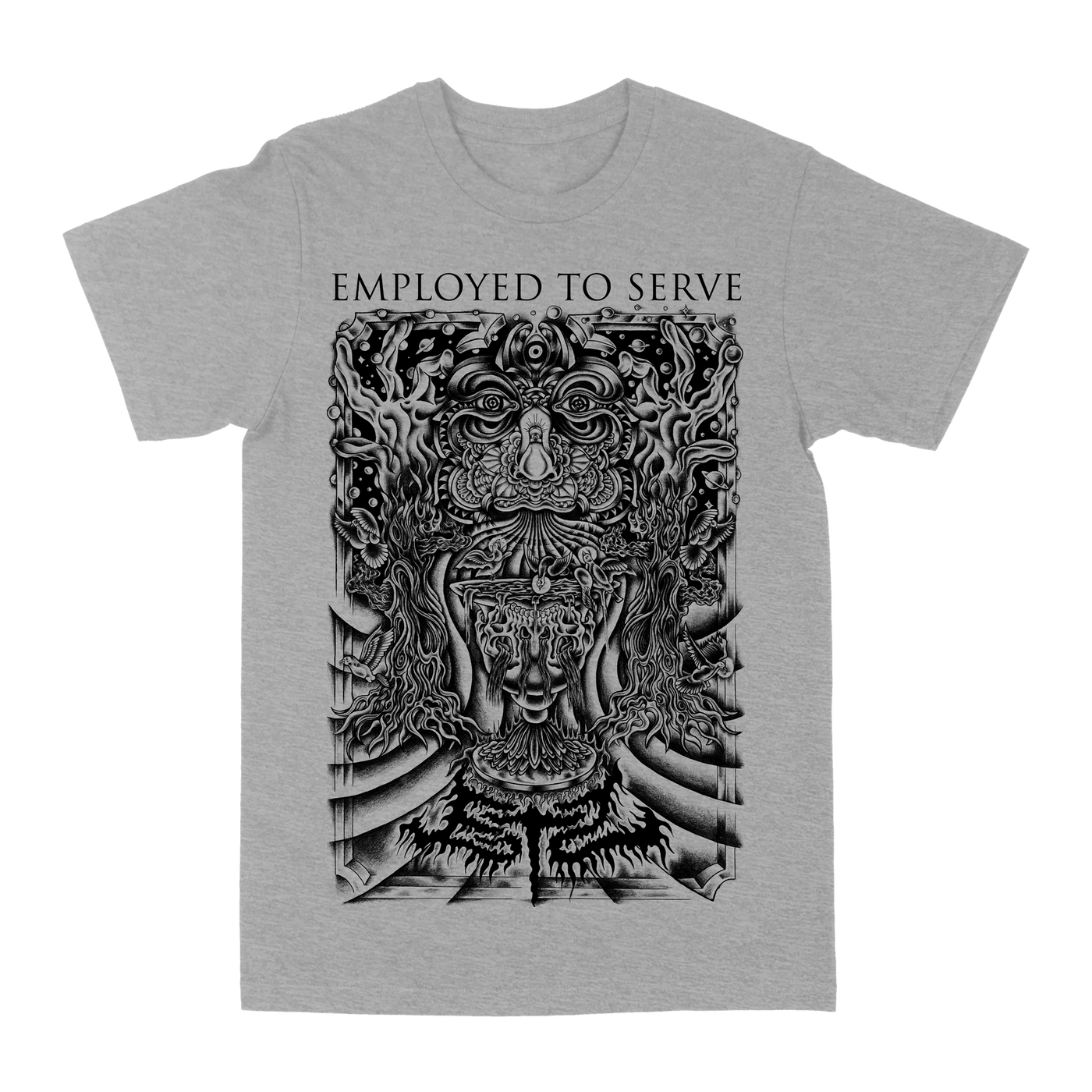 Employed To Serve "Greyer" Heather Grey T-Shirt