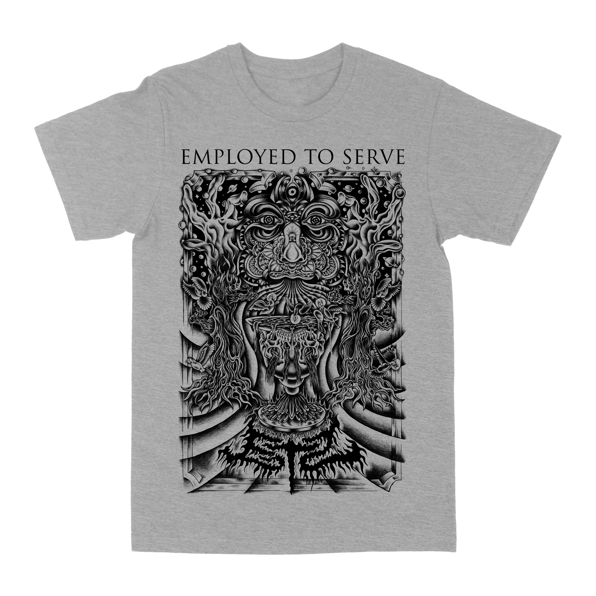 Employed To Serve "Greyer" Heather Grey T-Shirt