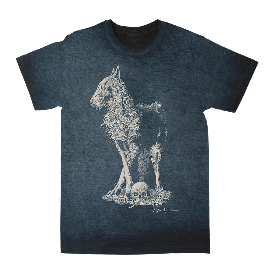 Fajar Allanda “Lone Wolf” Oil Wash Navy T-Shirt
