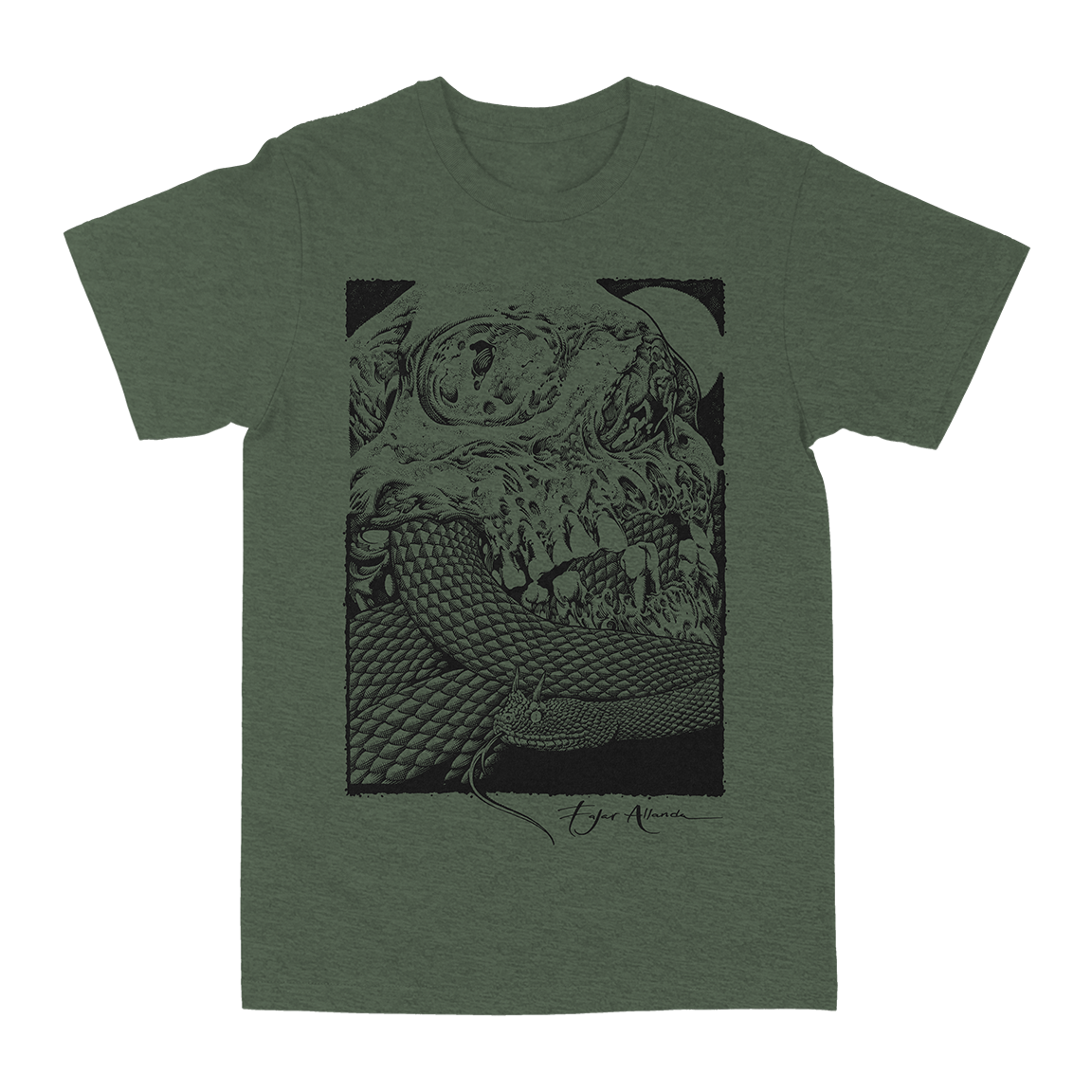 Fajar Allanda “Cerastes” Military Green T-Shirt