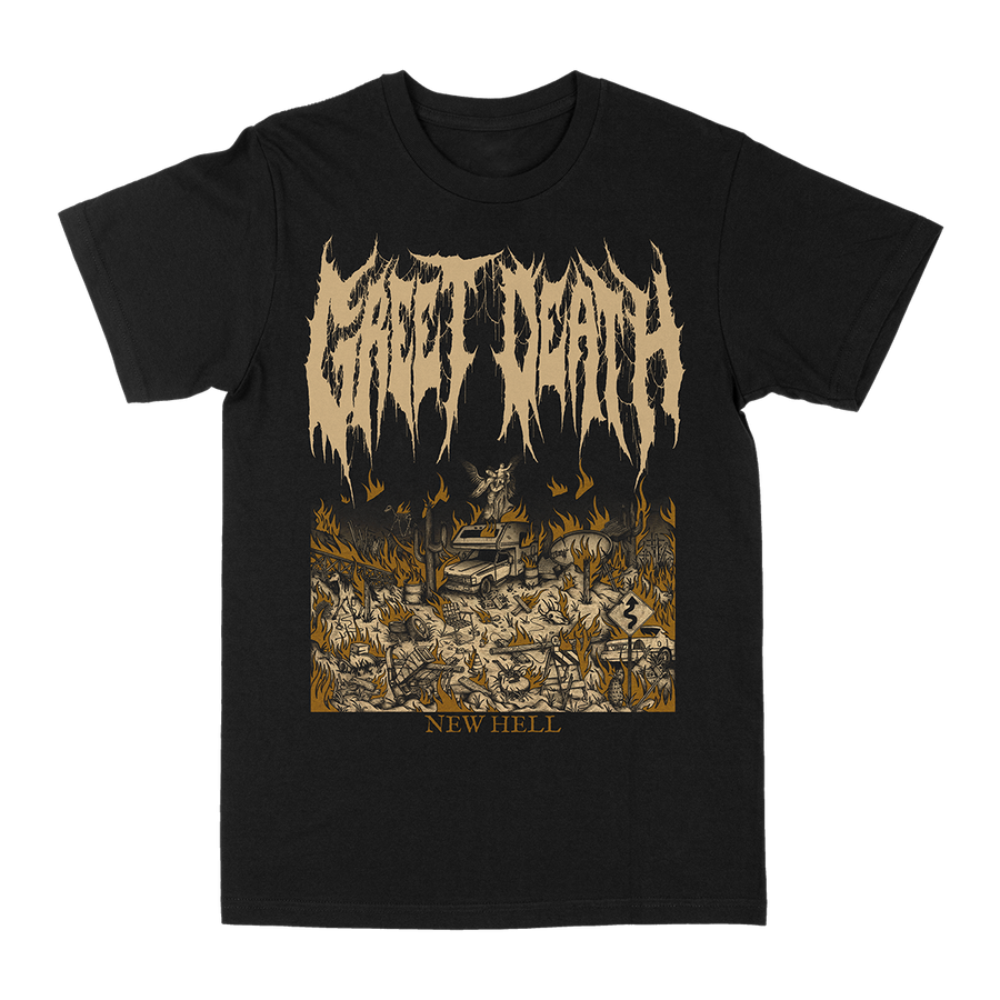 Greet Death “New Hell” Premium Black T-Shirt