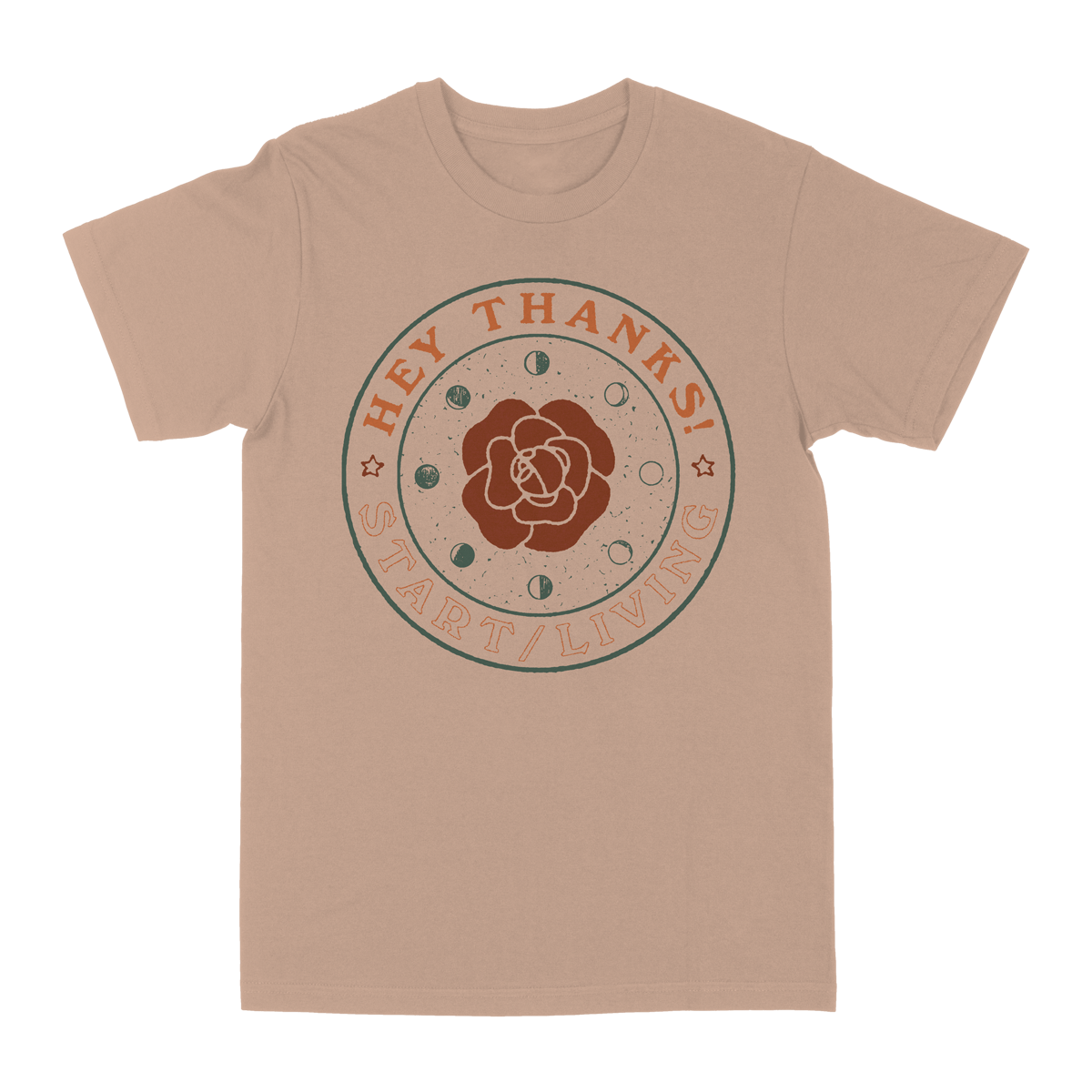 Hey Thanks! "Small Space" Peach T-Shirt