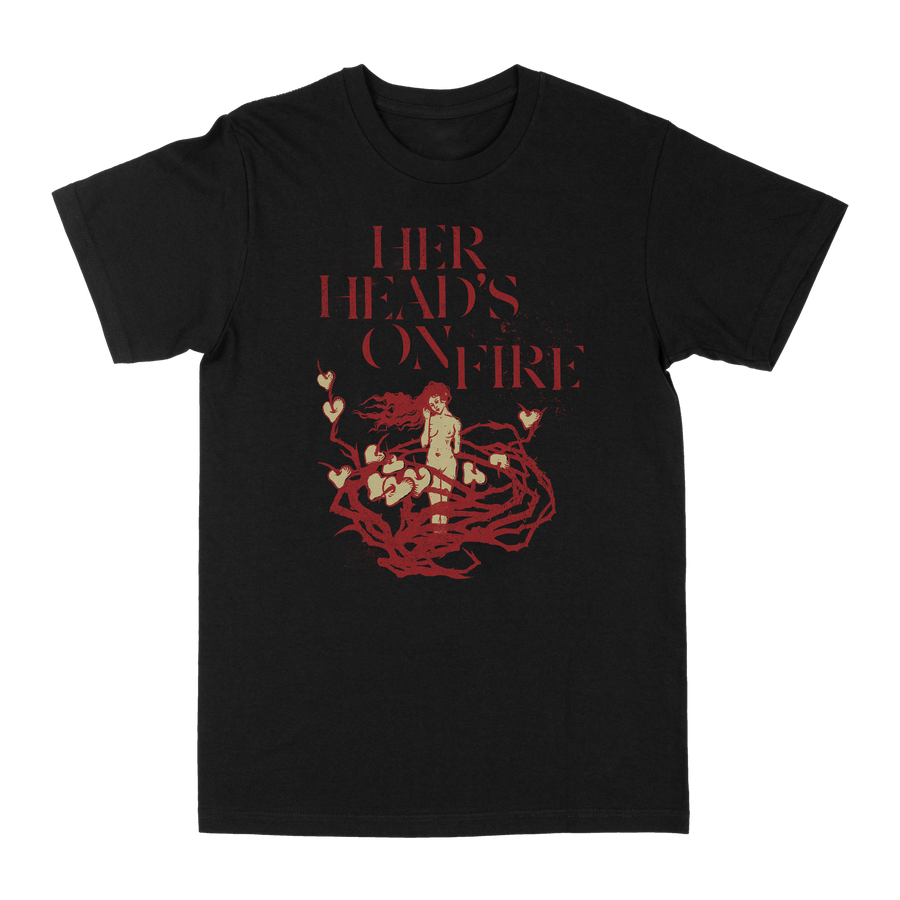 Her Head's On Fire "Pristine Heart" Black T-Shirt