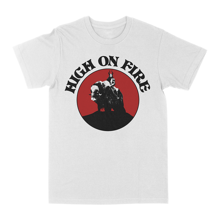 High On Fire “Musk Ox Rider” White T-Shirt
