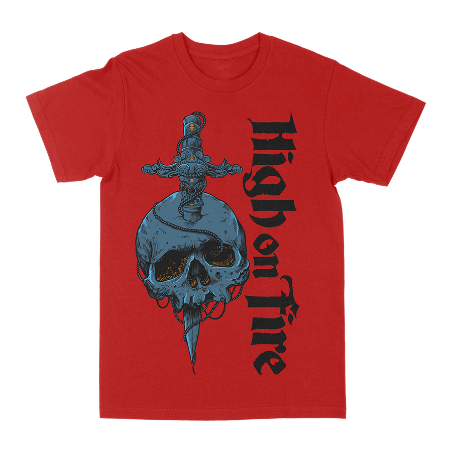 High On Fire “Skull Knife” Red T-Shirt