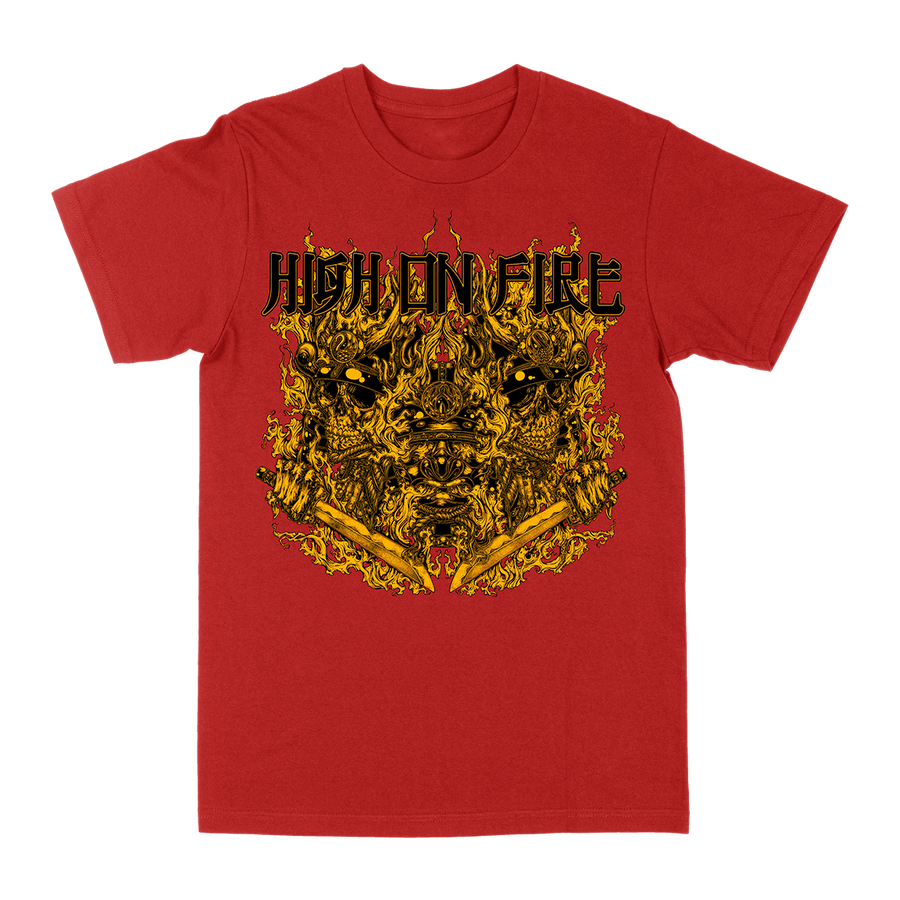 High On Fire “Bastard Samurai” Red T-Shirt