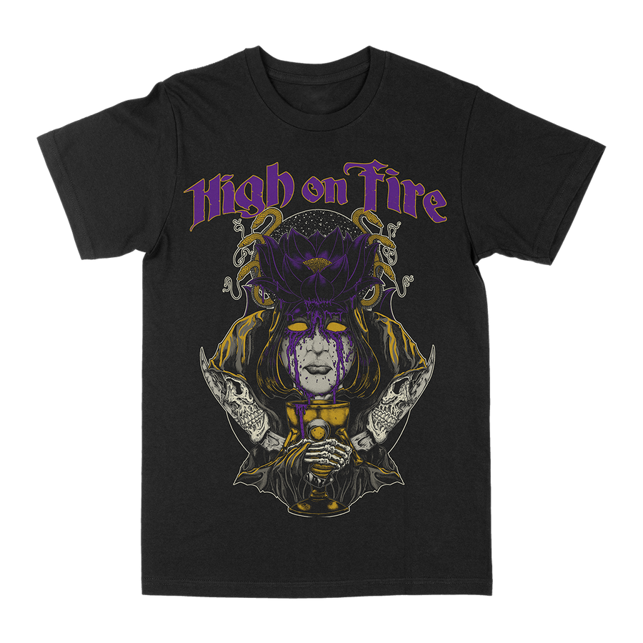 High On Fire “Black Lotus” Black T-Shirt