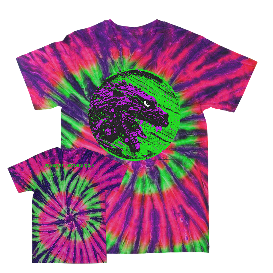 J. Bannon “Destroyer Of Worlds: Purple & Green” Watermelon Ripple Tie-Dye T-Shirt