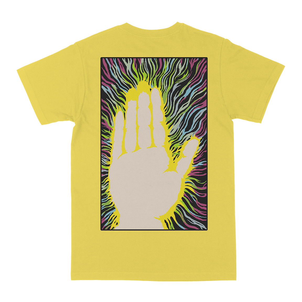 Juan Machado The Hand of Doom Yellow T-Shirt Medium