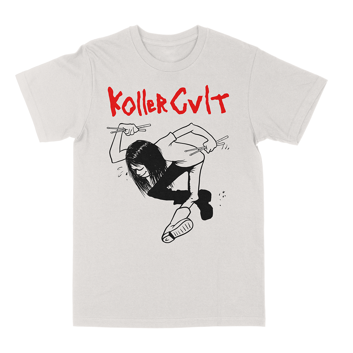 Koller Cvlt “Snare Man” Vintage White T-Shirt