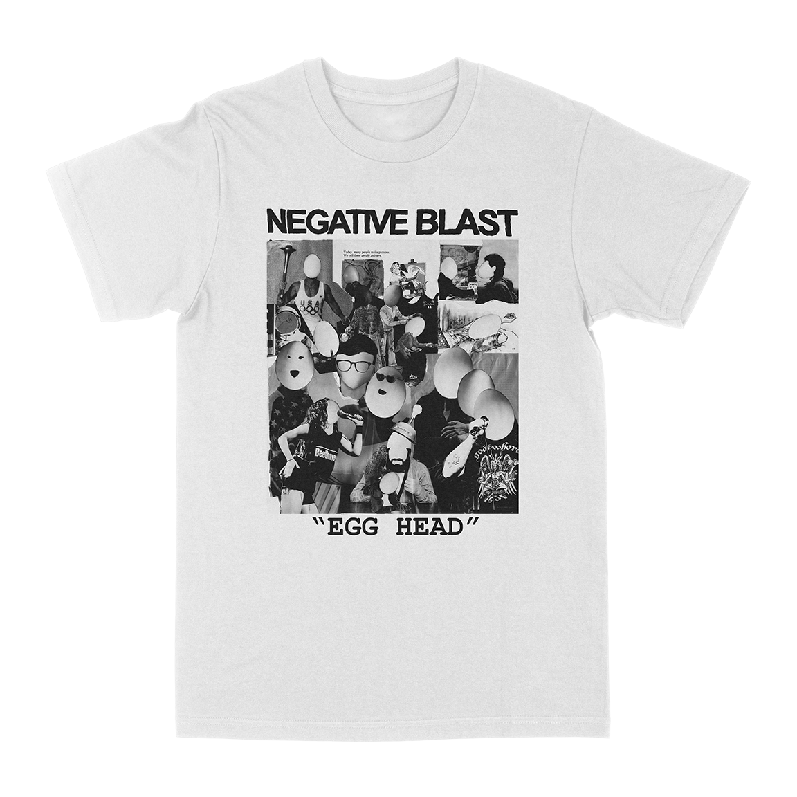 Negative Blast “Egghead” White T-Shirt