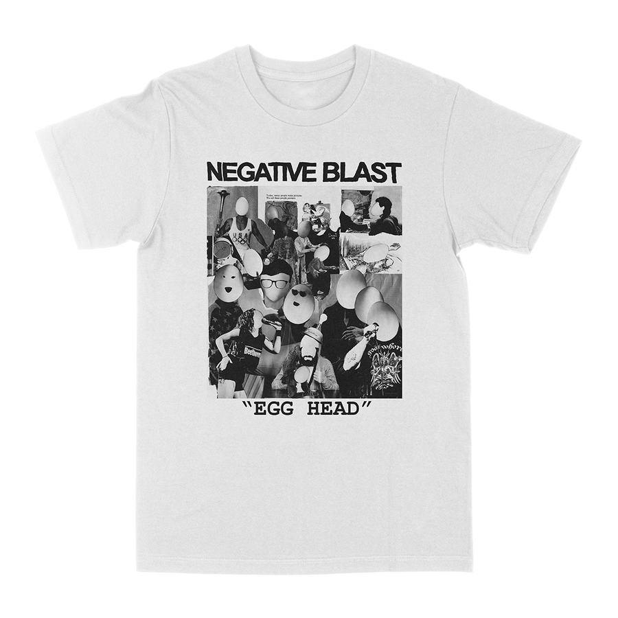 Negative Blast “Egghead” White T-Shirt