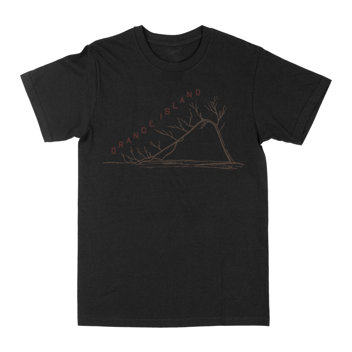 Orange Island "Wilting" Black T-Shirt