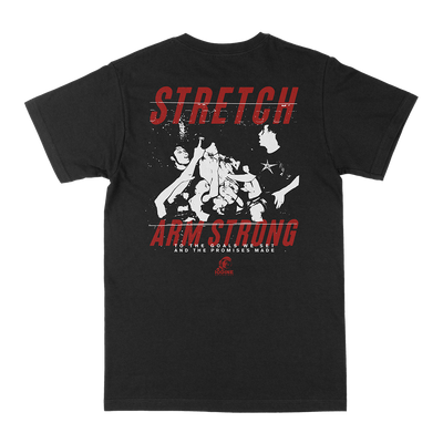 Stretch Arm Strong "Promises" Black T-Shirt