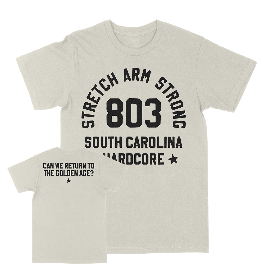 Stretch Arm Strong "Golden Age" Vintage White T-Shirt