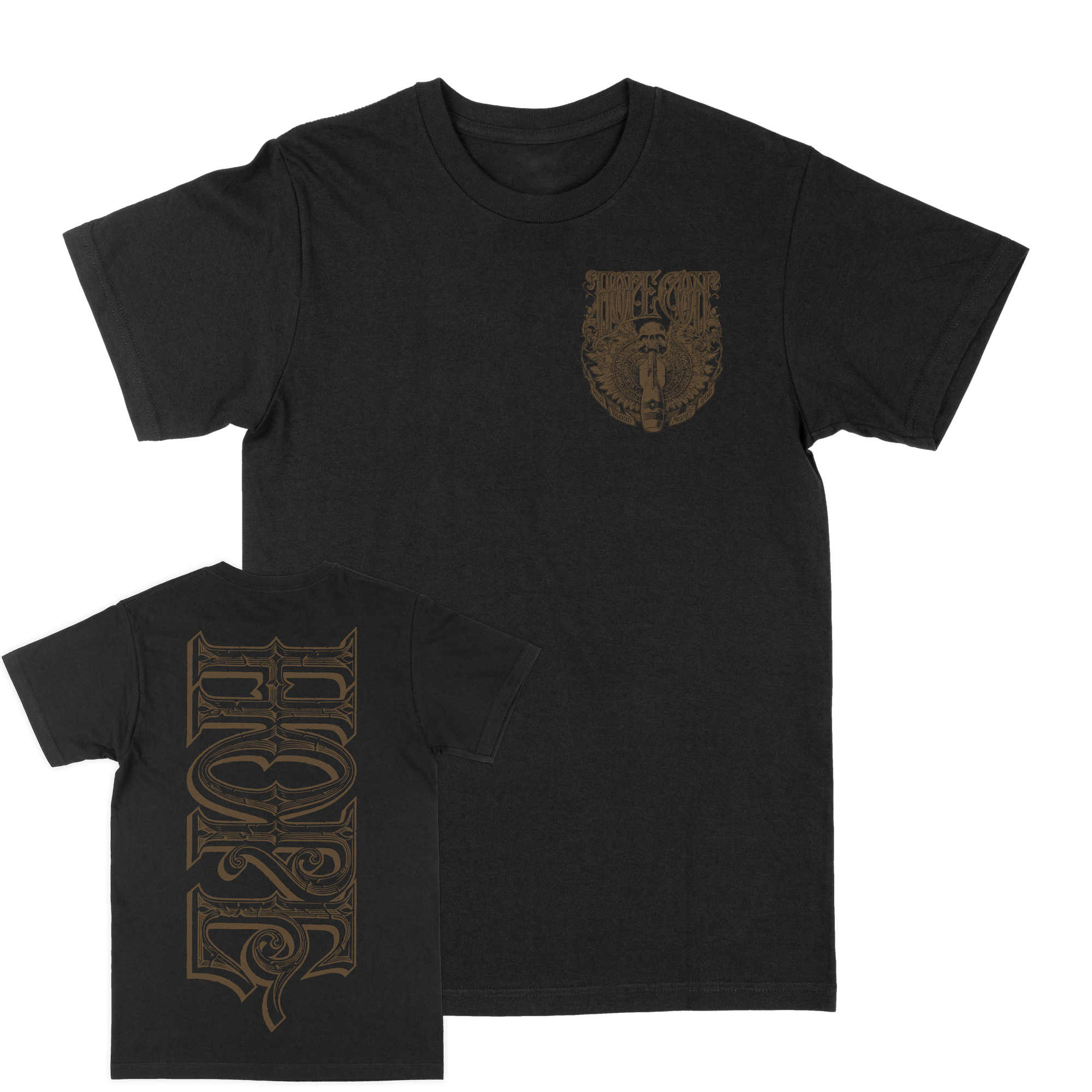 The Hope Conspiracy "Hope: Gold" Black T-Shirt