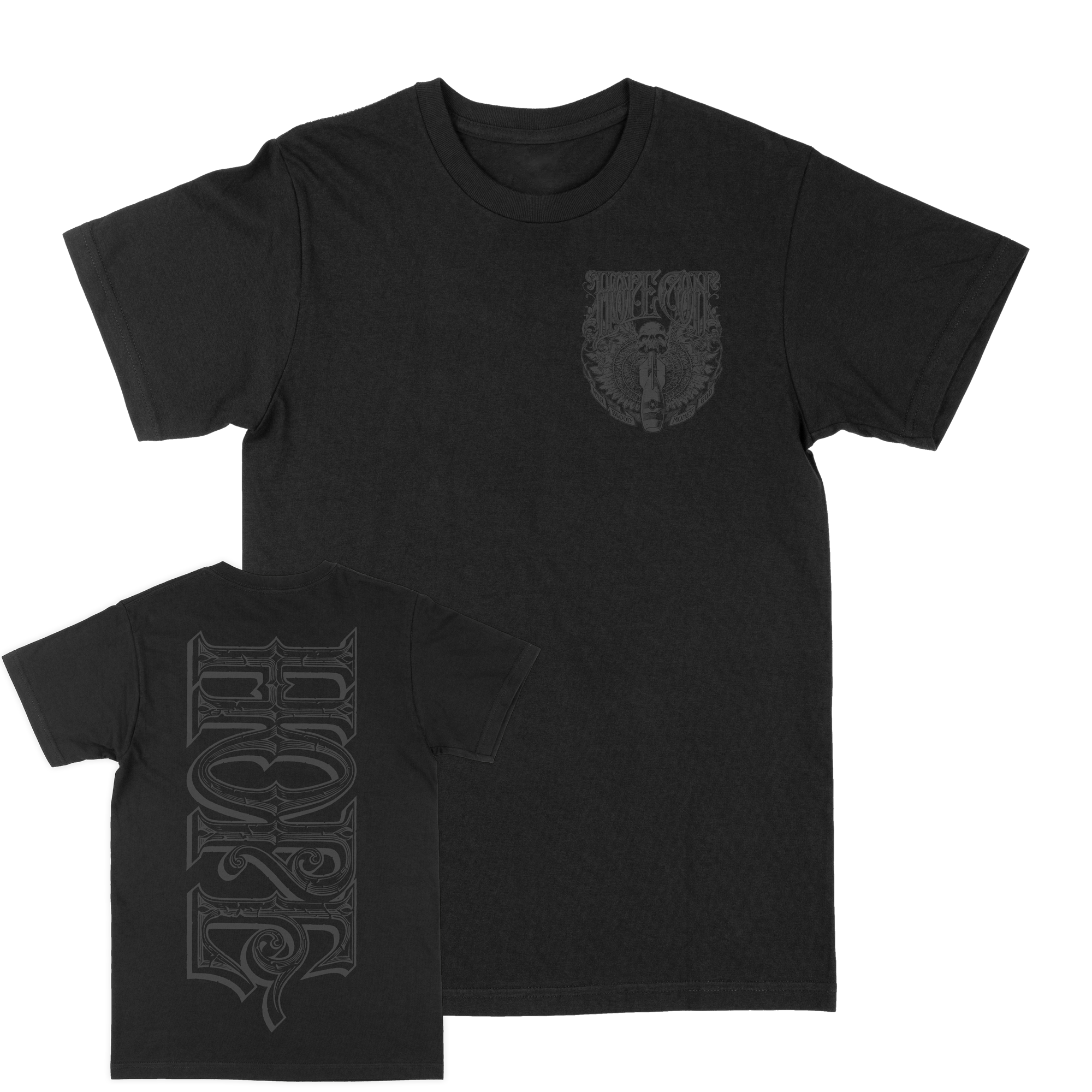 The Hope Conspiracy "Hope: Grey" Black T-Shirt