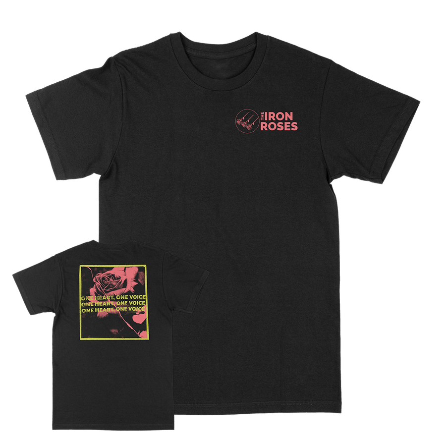 The Iron Roses "One Heart" Black T-Shirt