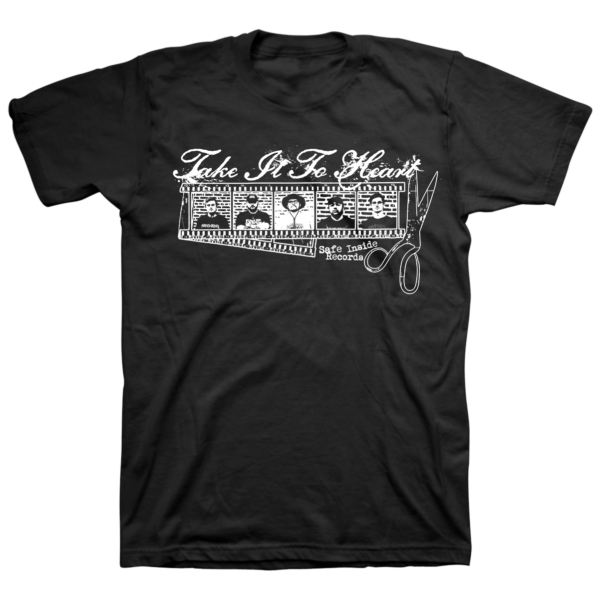 Take It To Heart "Logo White" Black T-Shirt