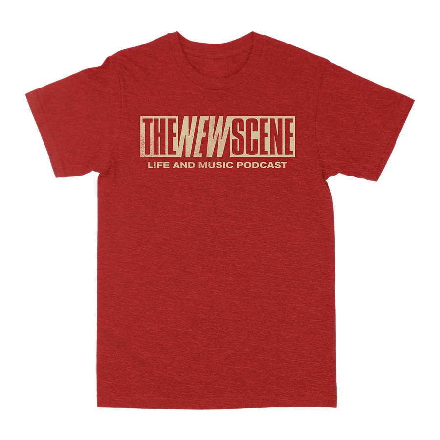 The New Scene "Podcast Logo" Heather Red T-Shirt