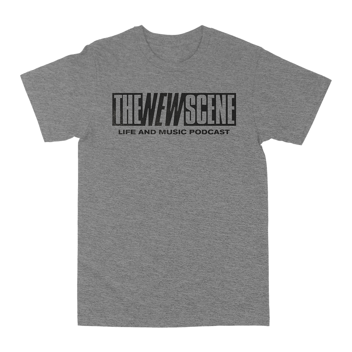 The New Scene "Podcast Logo" Light Heather Gray T-Shirt