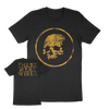 There Were Wires “Gold Skull” Black T-Shirt