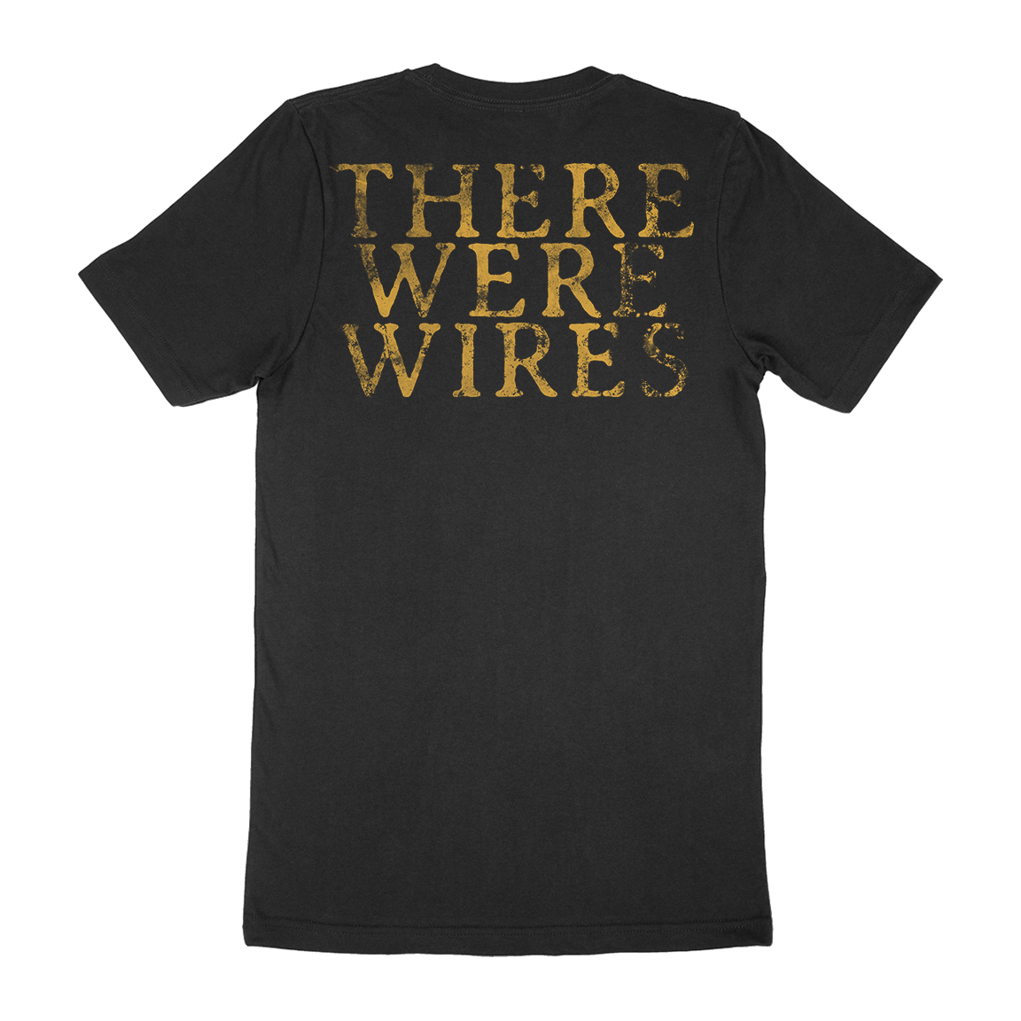 There Were Wires “Gold Skull” Black T-Shirt