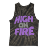 High On Fire “Reality Masters” Spider-Black Tie-Dye Tank Top