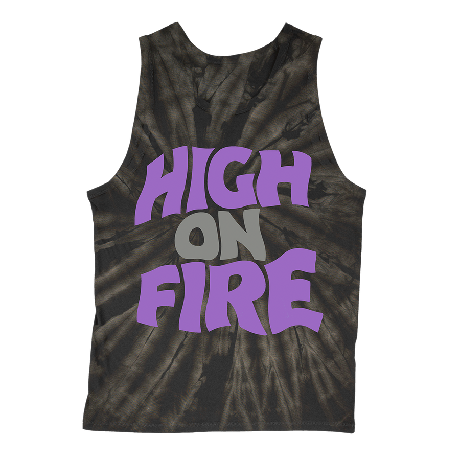High On Fire “Reality Masters” Spider-Black Tie-Dye Tank Top