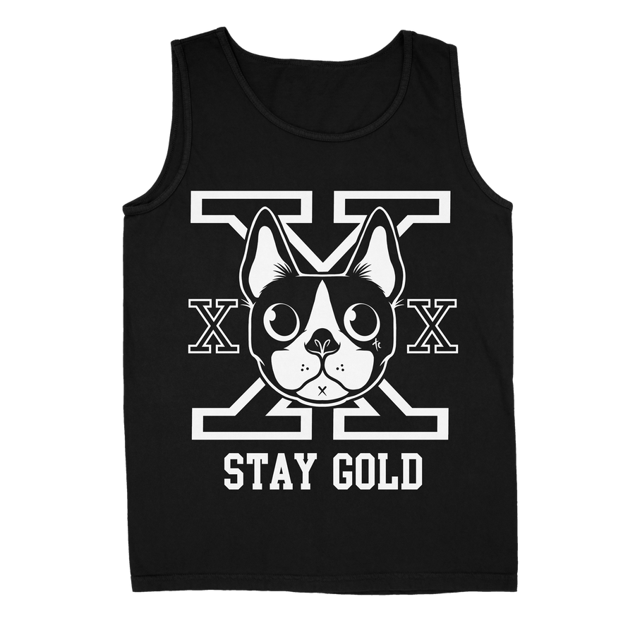 Terrier Cvlt "Stay Gold" Black Tank Top