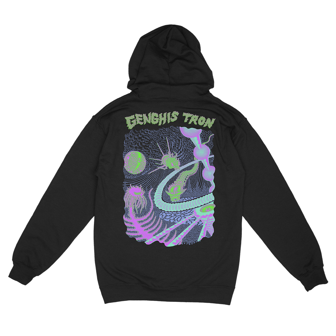 トップス Glory days sweat trans antarctica Genghis Tron “Tetsunori Trawaya” Black Zip Up Sweatshirt
