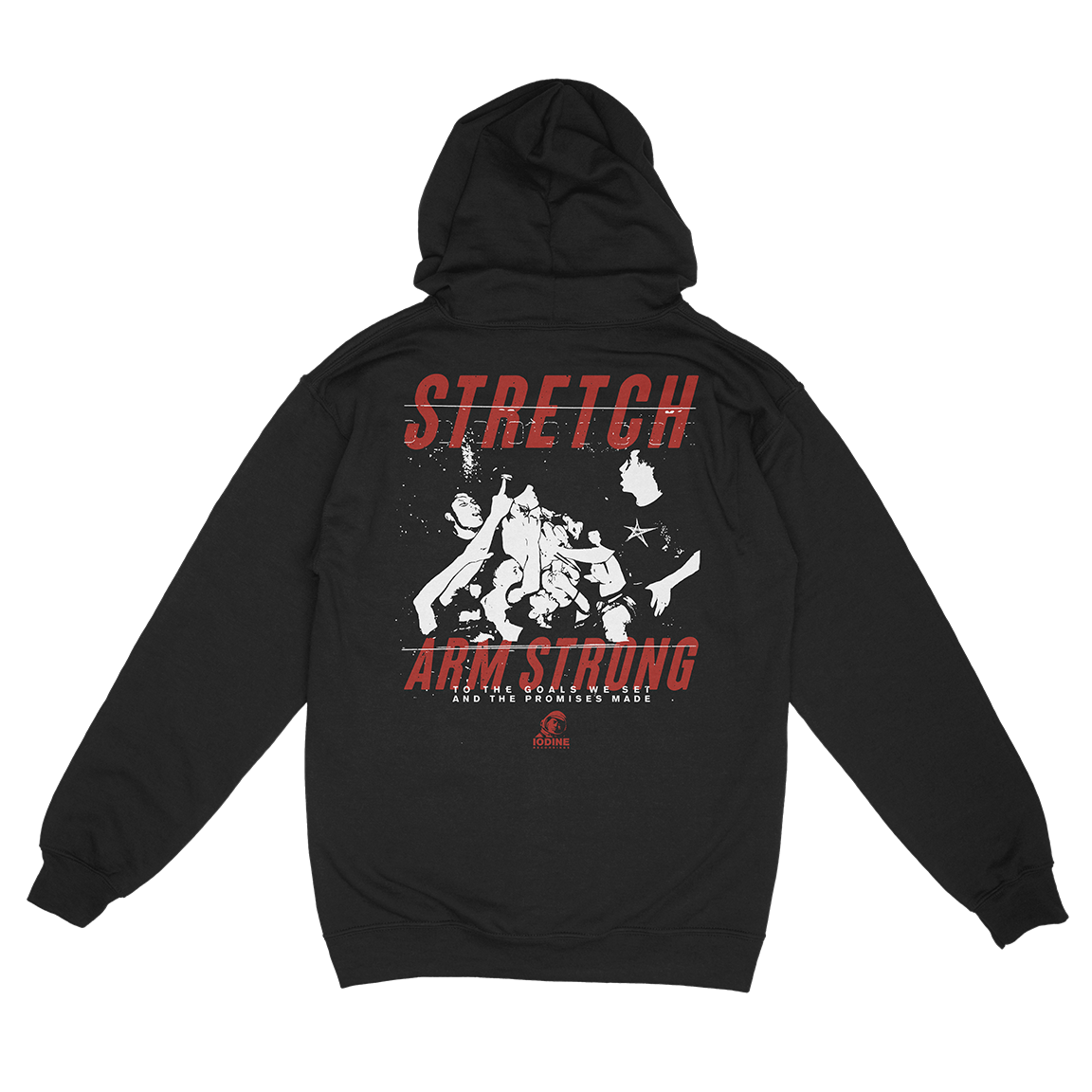 Stretch Arm Strong "Promises" Black Zip Up Sweatshirt