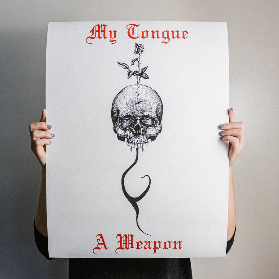 Anthony Lucero "My Tongue A Weapon" Giclee Print