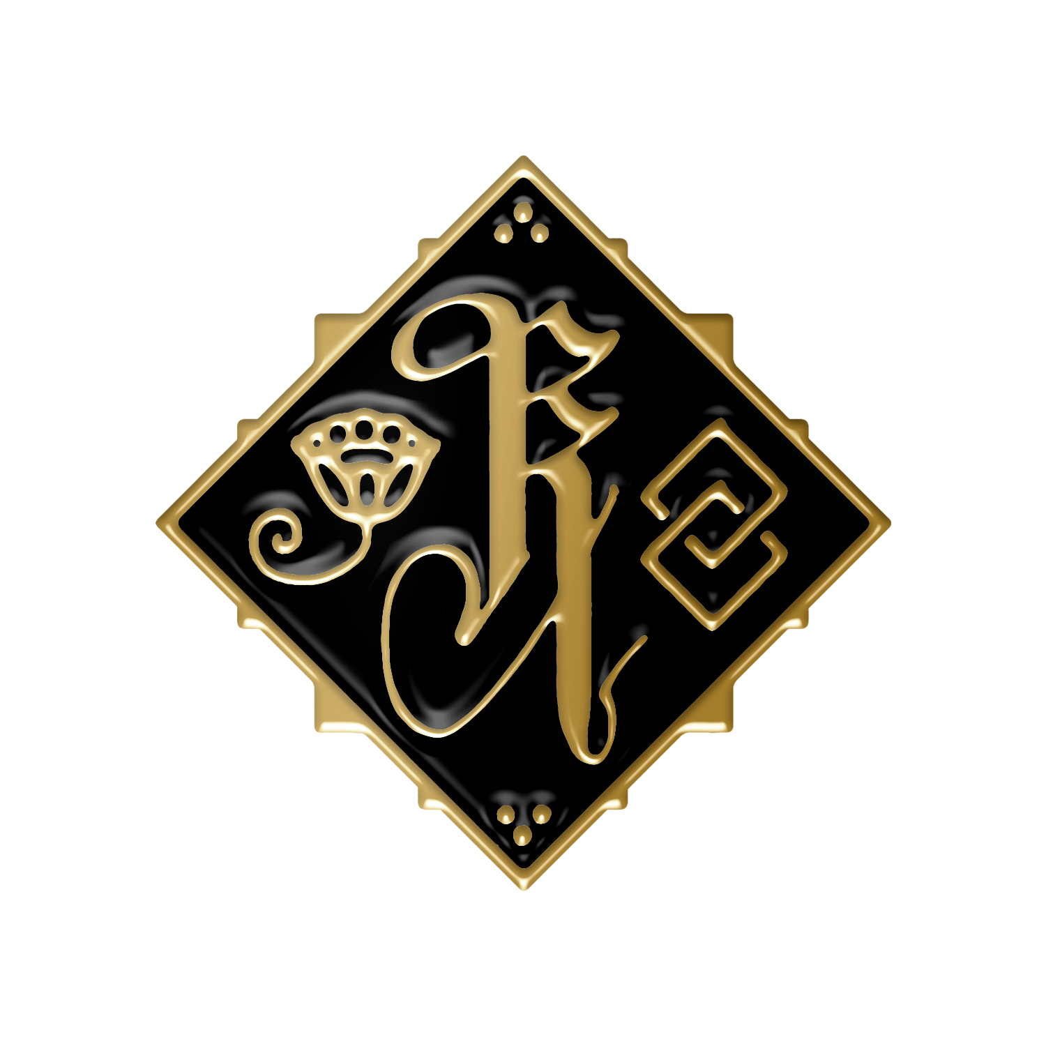 Richey Beckett "Monogram" Enamel Pin