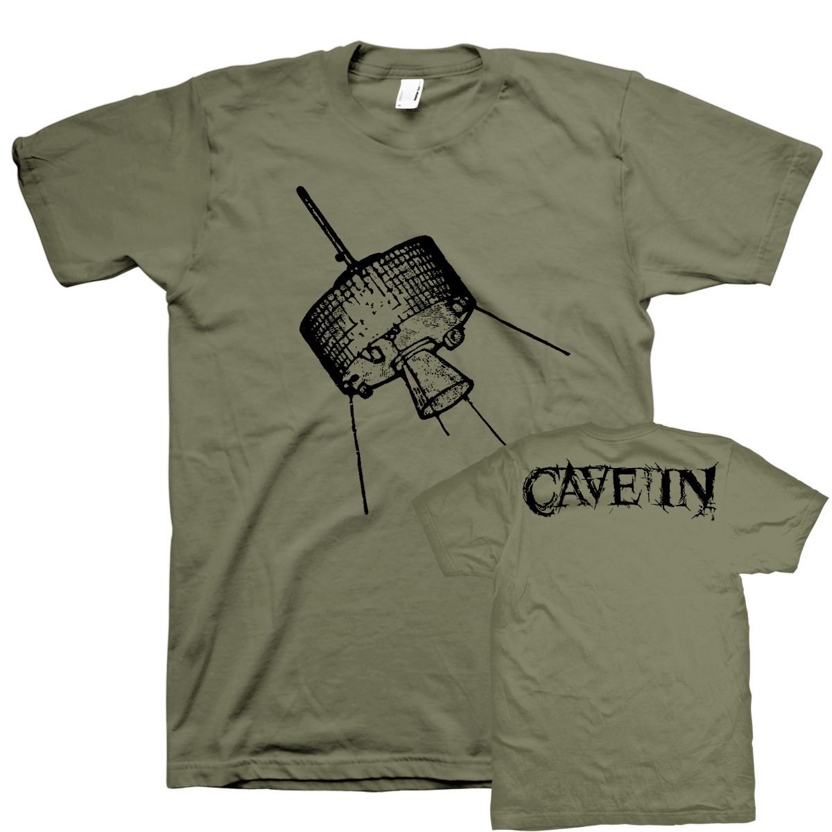 Cave In "Satellite" Green T-Shirt
