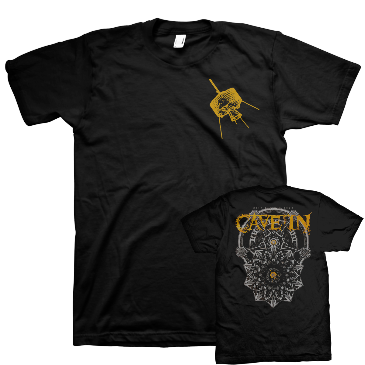 Cave In "Satellite Pocket" Black T-Shirt