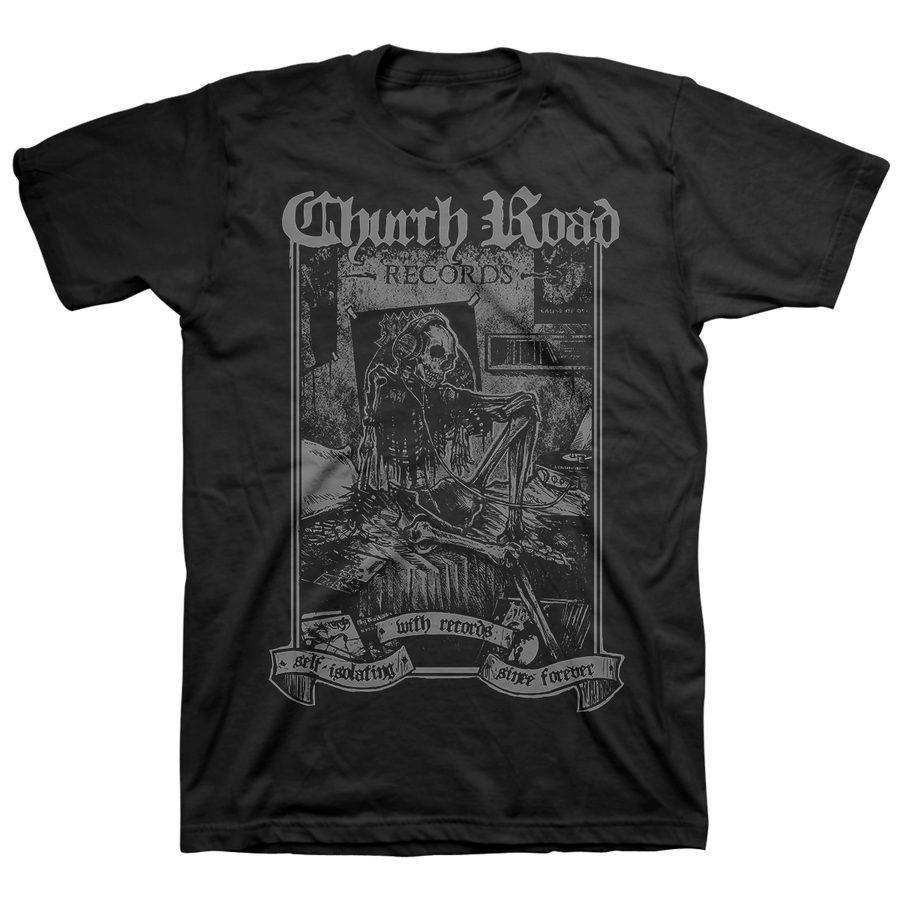 Church Road "Logo Grey" Black T-Shirt