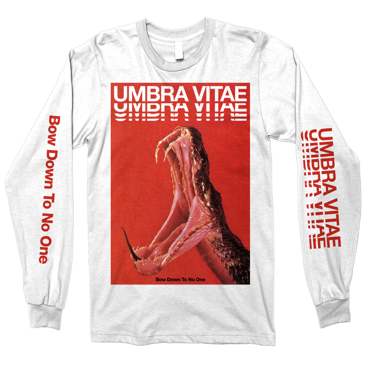 Umbra Vitae "Bow Down" White Longsleeve
