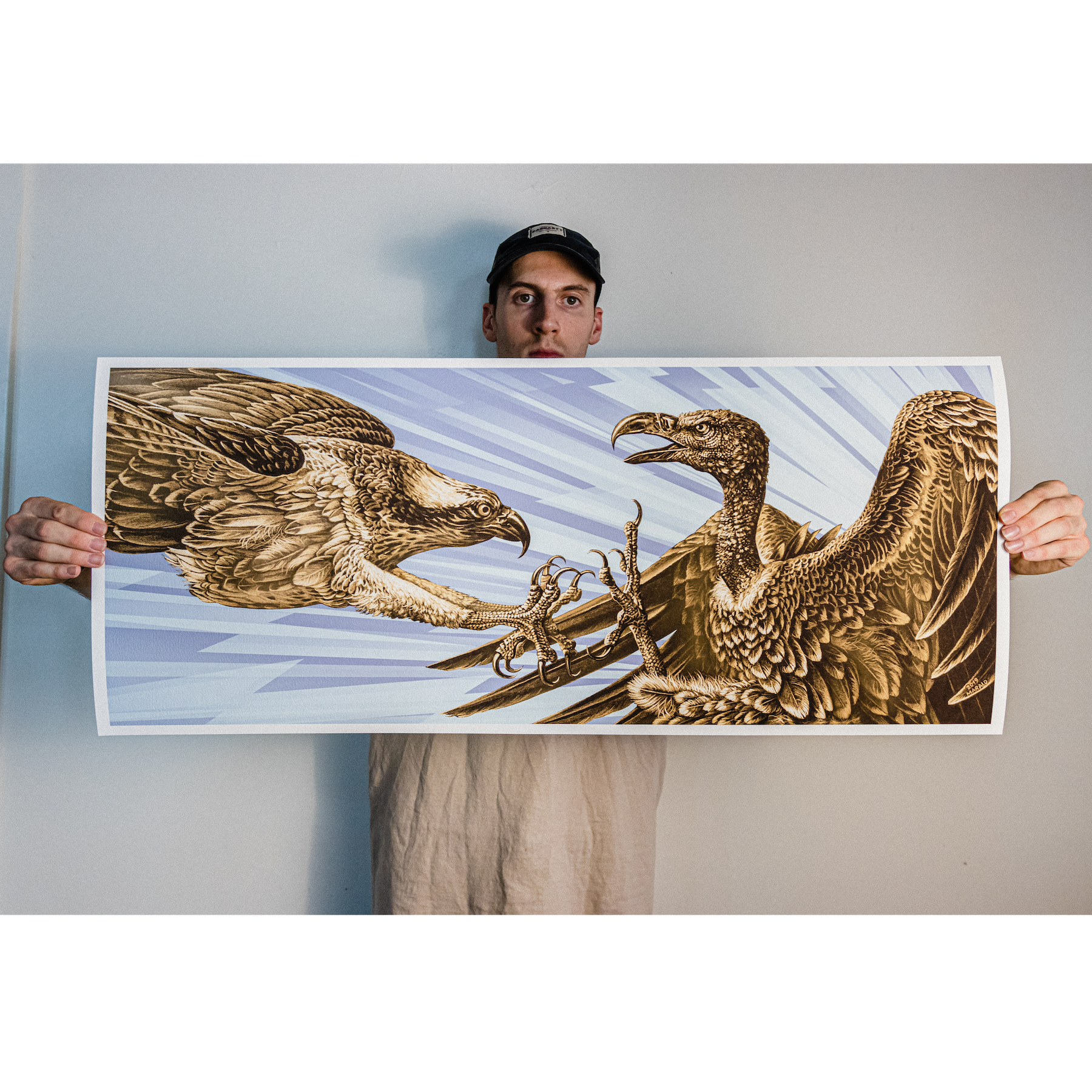 Marald Van Haasteren "Eagles Become Vultures" Color Variant Giclee Print