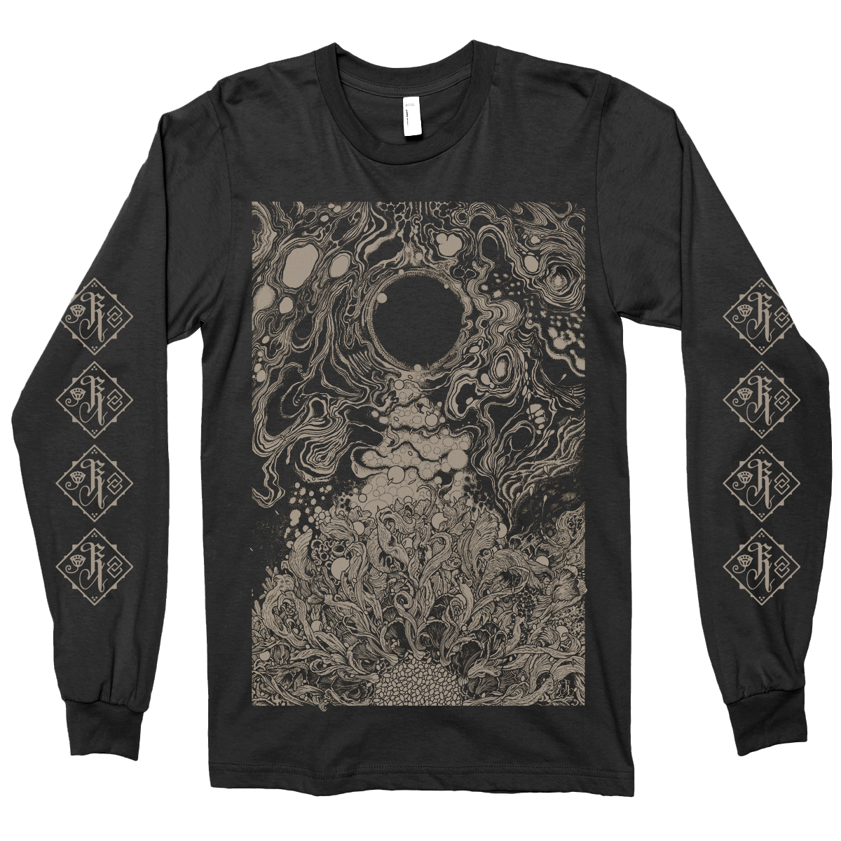 Richey Beckett "Earth: Monochromatic" Charcoal Black Longsleeve