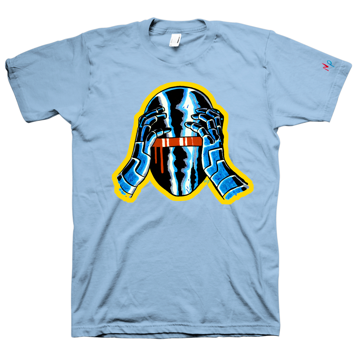 Nick Pyle "Freaking Out" Baby Blue T-Shirt