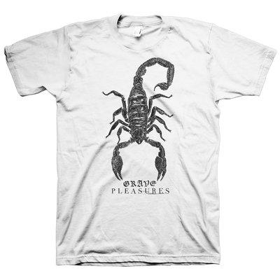 Grave Pleasures "Scorpion" White T-Shirt